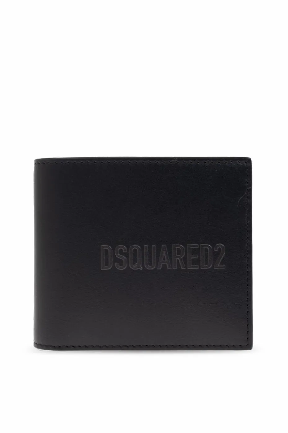 Dsquared2 CZARNY Skórzany portfel