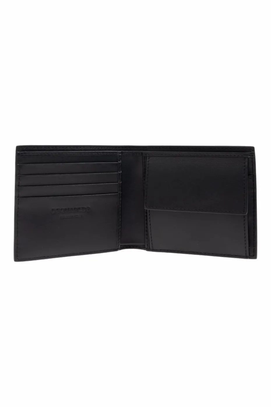 Dsquared2 CZARNY Skórzany portfel