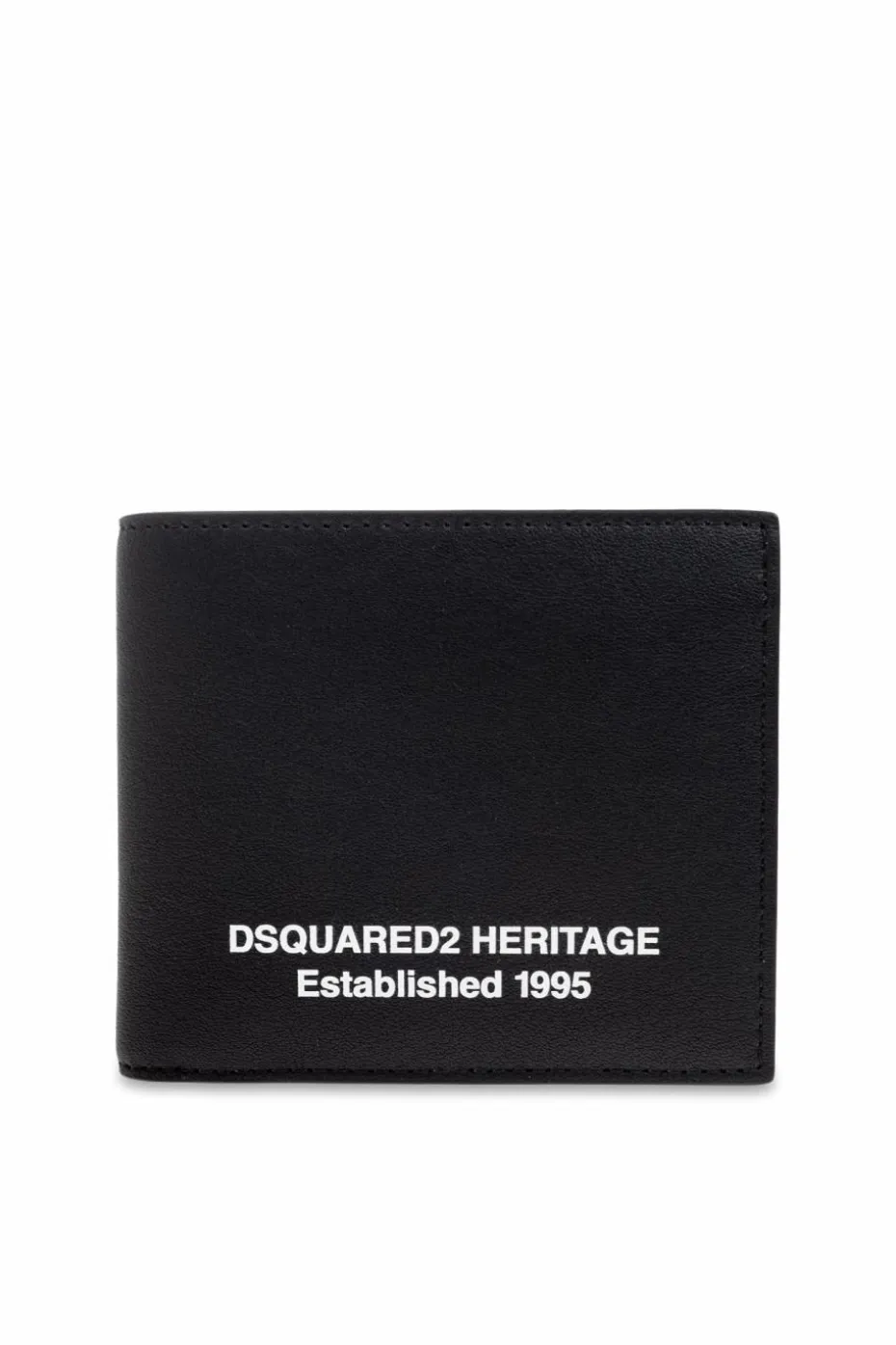 Dsquared2 CZARNY Skórzany portfel