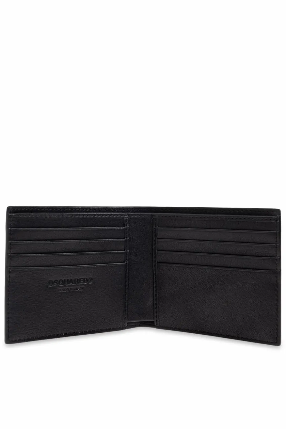 Dsquared2 CZARNY Skórzany portfel