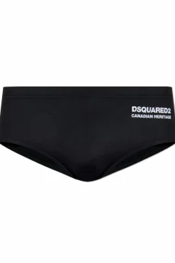 Dsquared2 CZARNY Slipy kąpielowe