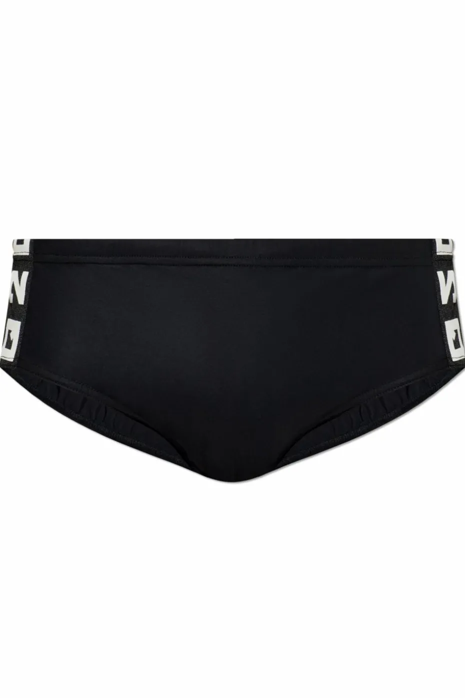 Dsquared2 CZARNY Slipy kąpielowe z logo