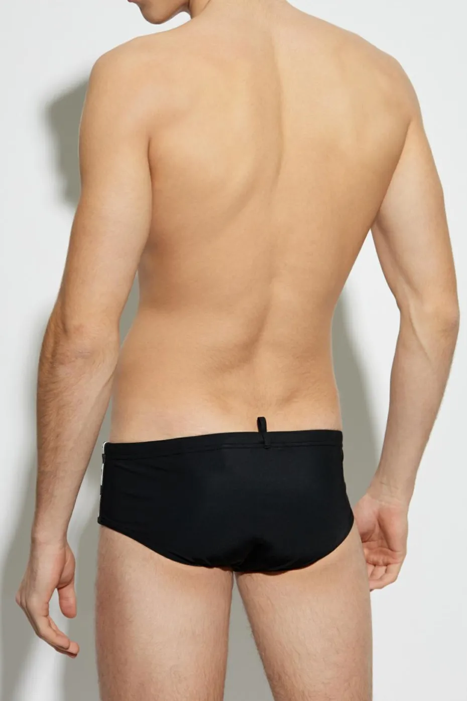 Dsquared2 CZARNY Slipy kąpielowe z logo