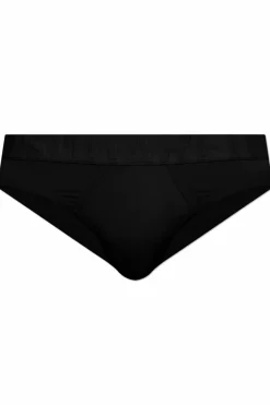 Dsquared2 CZARNY Slipy z logo