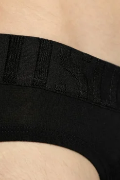 Dsquared2 CZARNY Slipy z logo