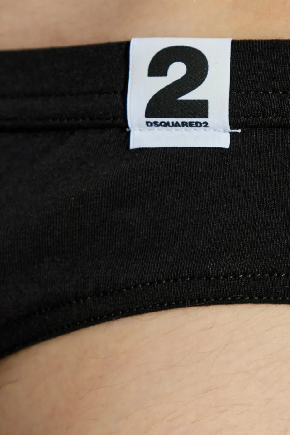 Dsquared2 CZARNY Slipy z logo