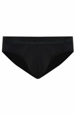 Dsquared2 CZARNY Slipy z logo