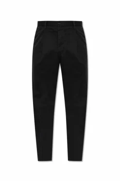 Dsquared2 CZARNY Spodnie `One Pleat`
