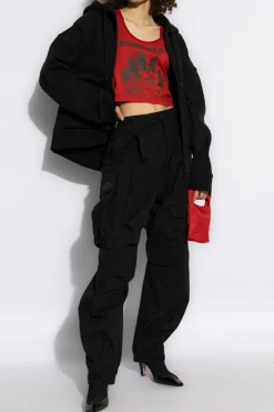 Dsquared2 CZARNY Spodnie z logo