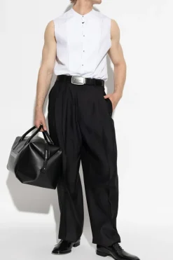 Dsquared2 CZARNY Spodnie z lampasami