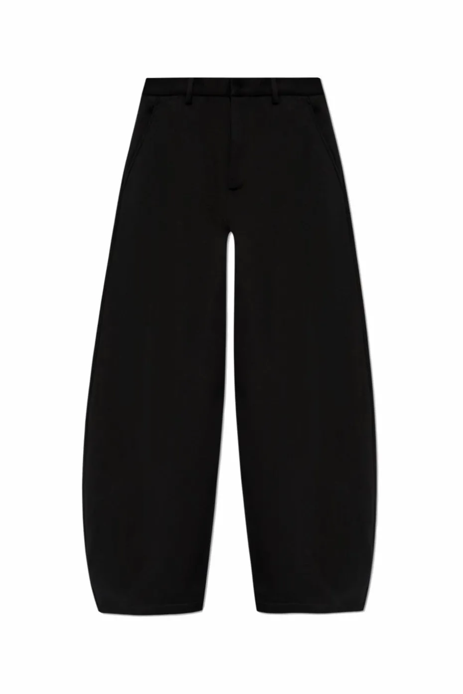 Dsquared2 CZARNY Spodnie z szerokimi nogawkami