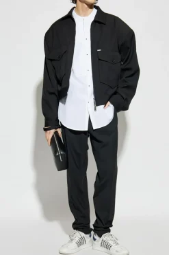 Dsquared2 CZARNY Spodnie z logo