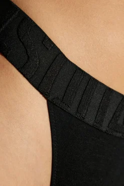 Dsquared2 CZARNY Stringi z logo