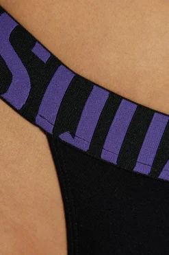 Dsquared2 CZARNY Stringi z logo