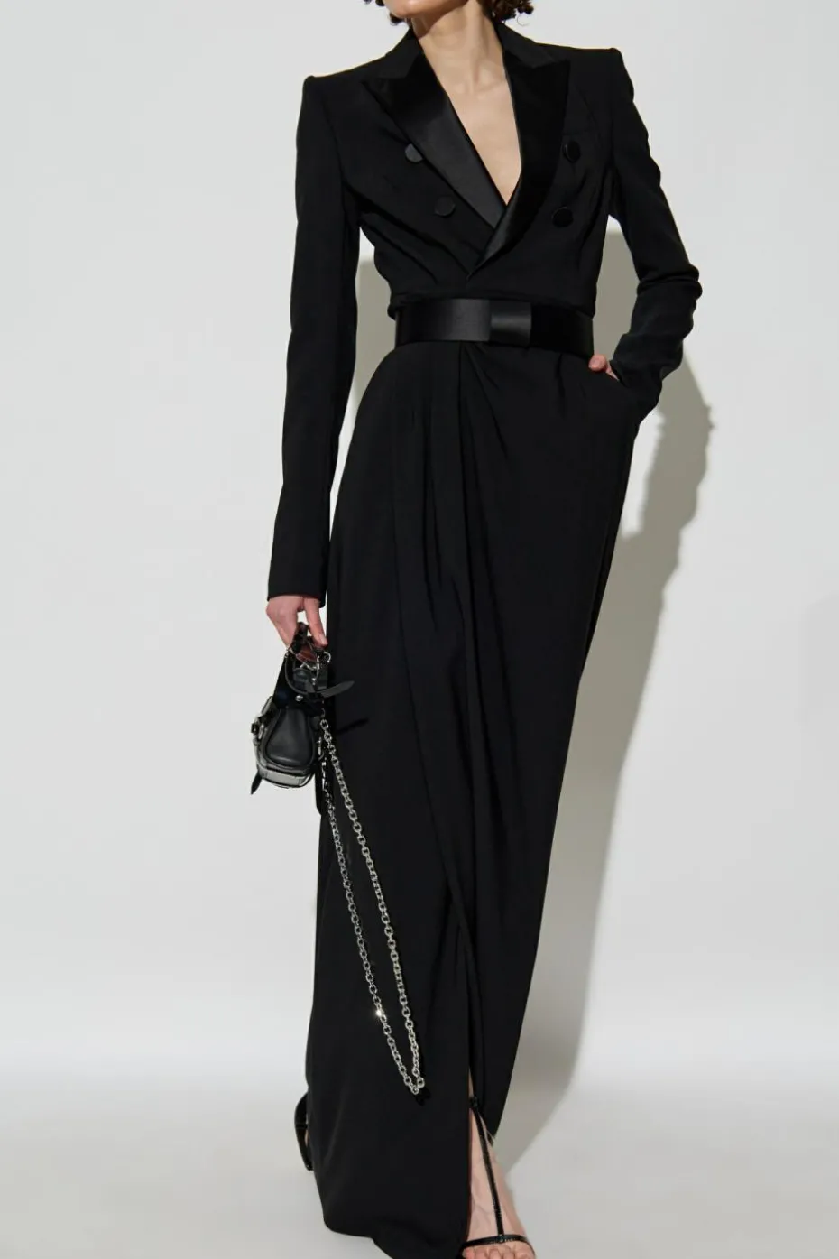 Dsquared2 CZARNY Sukienka z pasem