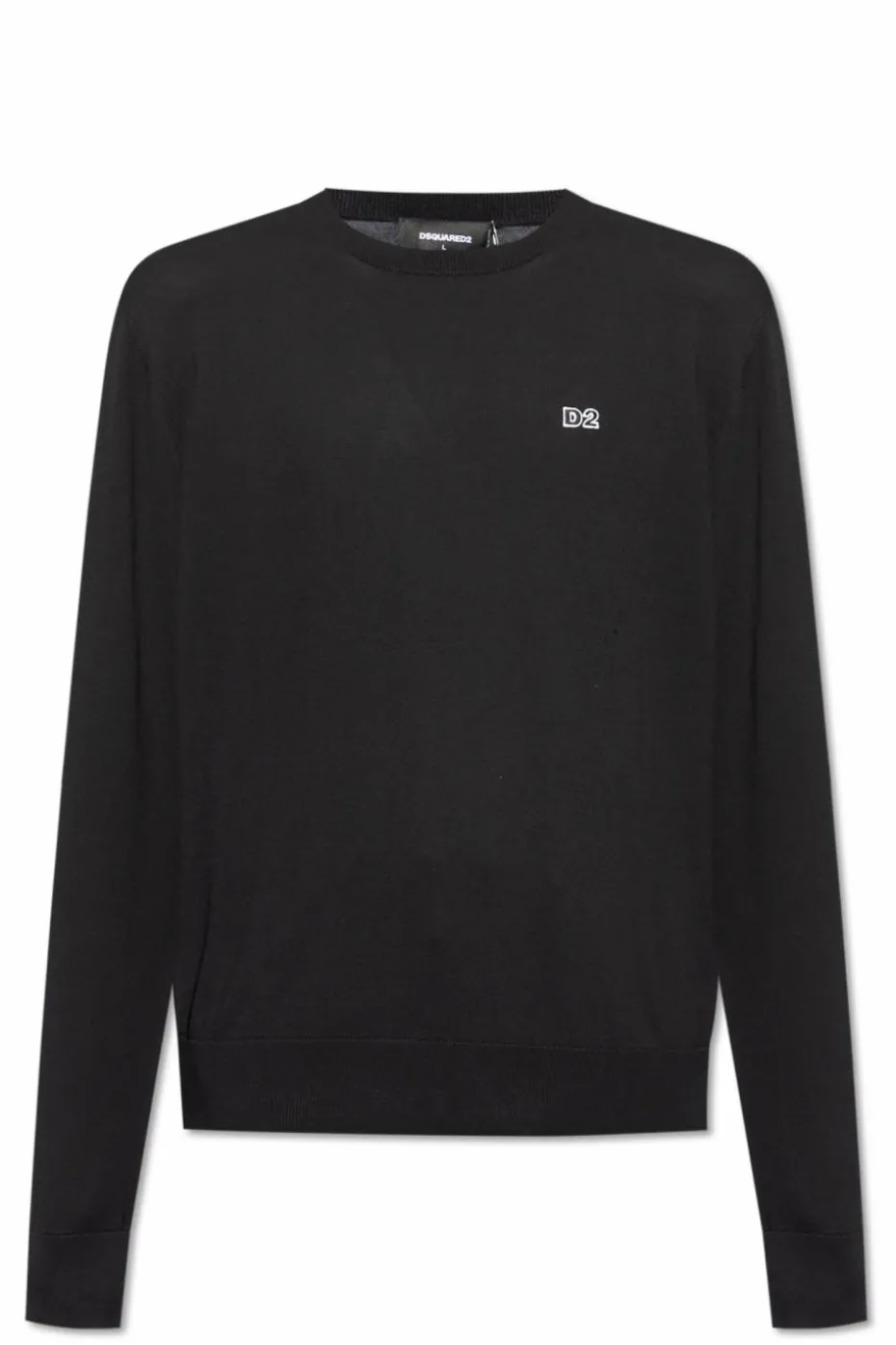 Dsquared2 CZARNY Sweter logo