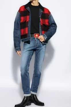 Dsquared2 CZARNY Sweter logo