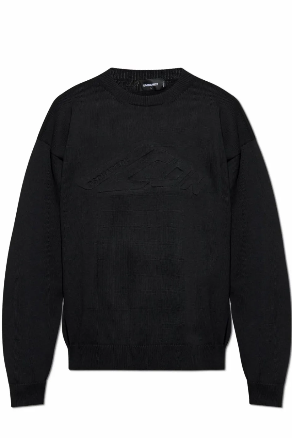 Dsquared2 CZARNY Sweter z logo