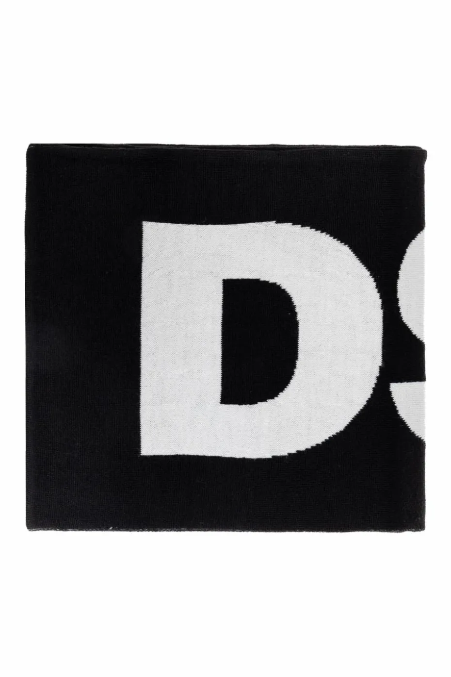 Dsquared2 CZARNY Szal z logo