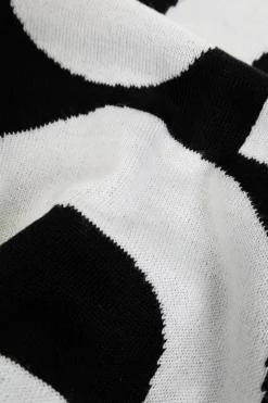 Dsquared2 CZARNY Szal z logo