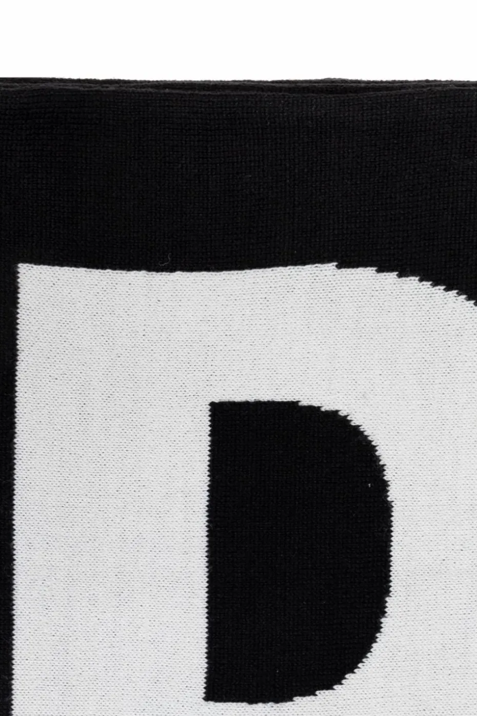Dsquared2 CZARNY Szal z logo
