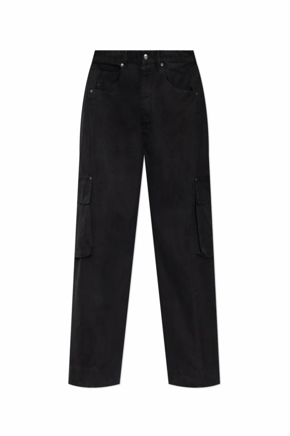 Dsquared2 CZARNY Szerokie spodnie