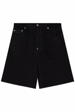 Dsquared2 CZARNY Szorty jeansowe