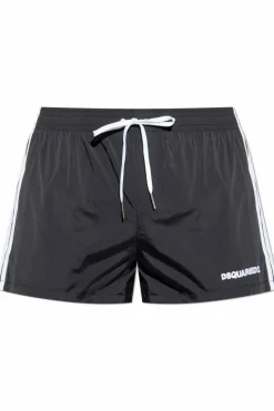 Dsquared2 CZARNY Szorty kąpielowe