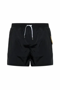 Dsquared2 CZARNY Szorty kąpielowe z logo