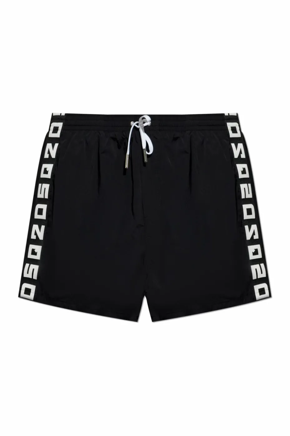 Dsquared2 CZARNY Szorty kąpielowe z logo
