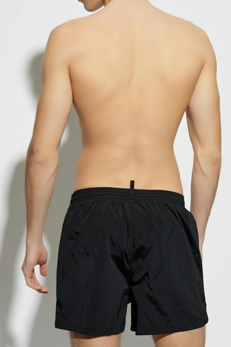 Dsquared2 CZARNY Szorty kąpielowe z logo