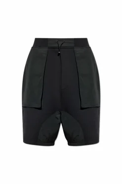 Dsquared2 CZARNY Szorty z łączonych materiałów