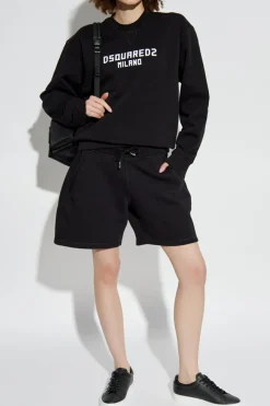 Dsquared2 CZARNY Szorty z logo