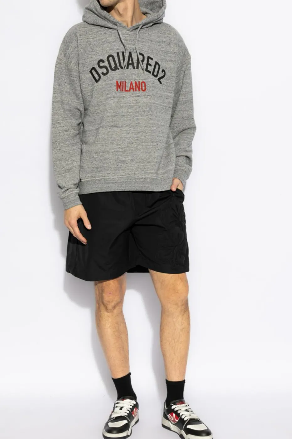 Dsquared2 CZARNY Szorty z logo