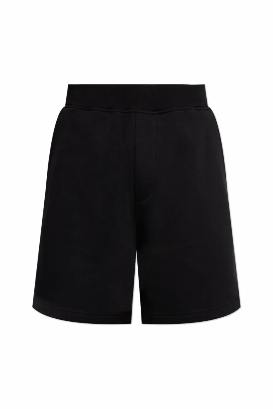 Dsquared2 CZARNY Szorty z nadrukowanym logo