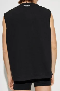 Dsquared2 CZARNY Top z kolekcji `Underwear`