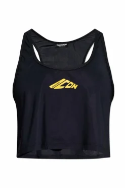 Dsquared2 CZARNY Top z kolekcji `Underwear`