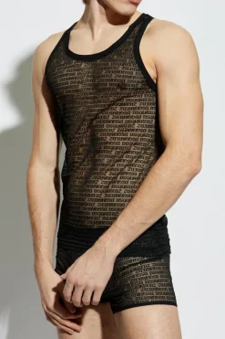 Dsquared2 CZARNY Top z kolekcji `Underwear`