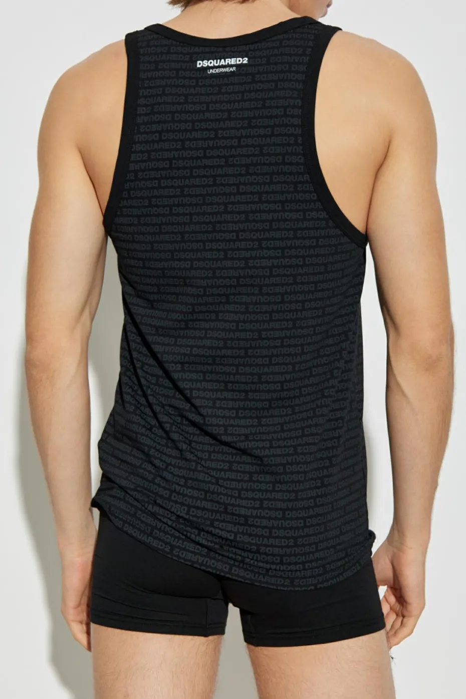 Dsquared2 CZARNY Top z kolekcji `Underwear`