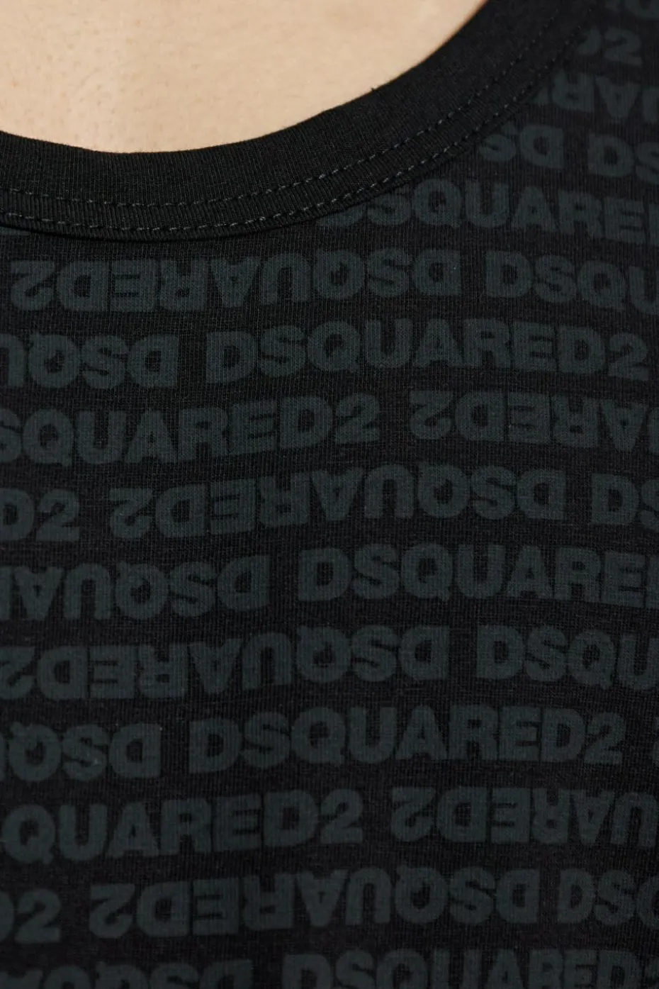 Dsquared2 CZARNY Top z kolekcji `Underwear`