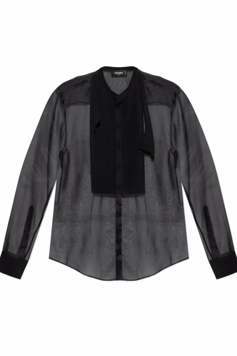 Dsquared2 CZARNY Transparentna koszula