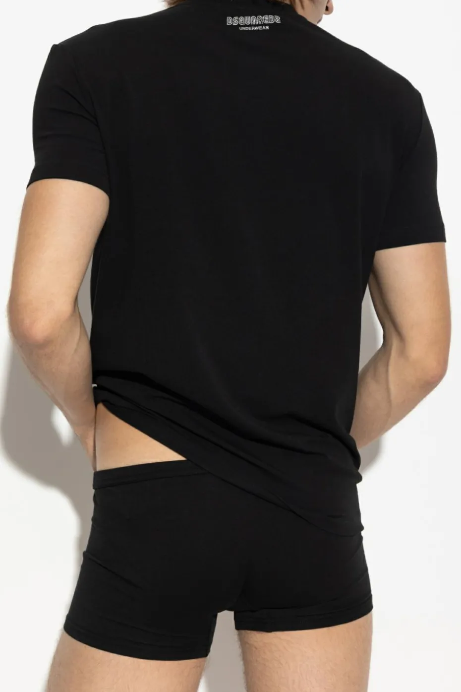 Dsquared2 CZARNY T-shirt z kolekcji `Underwear`