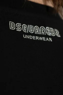 Dsquared2 CZARNY T-shirt z kolekcji `Underwear`