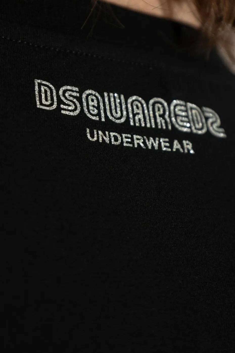 Dsquared2 CZARNY T-shirt z kolekcji `Underwear`