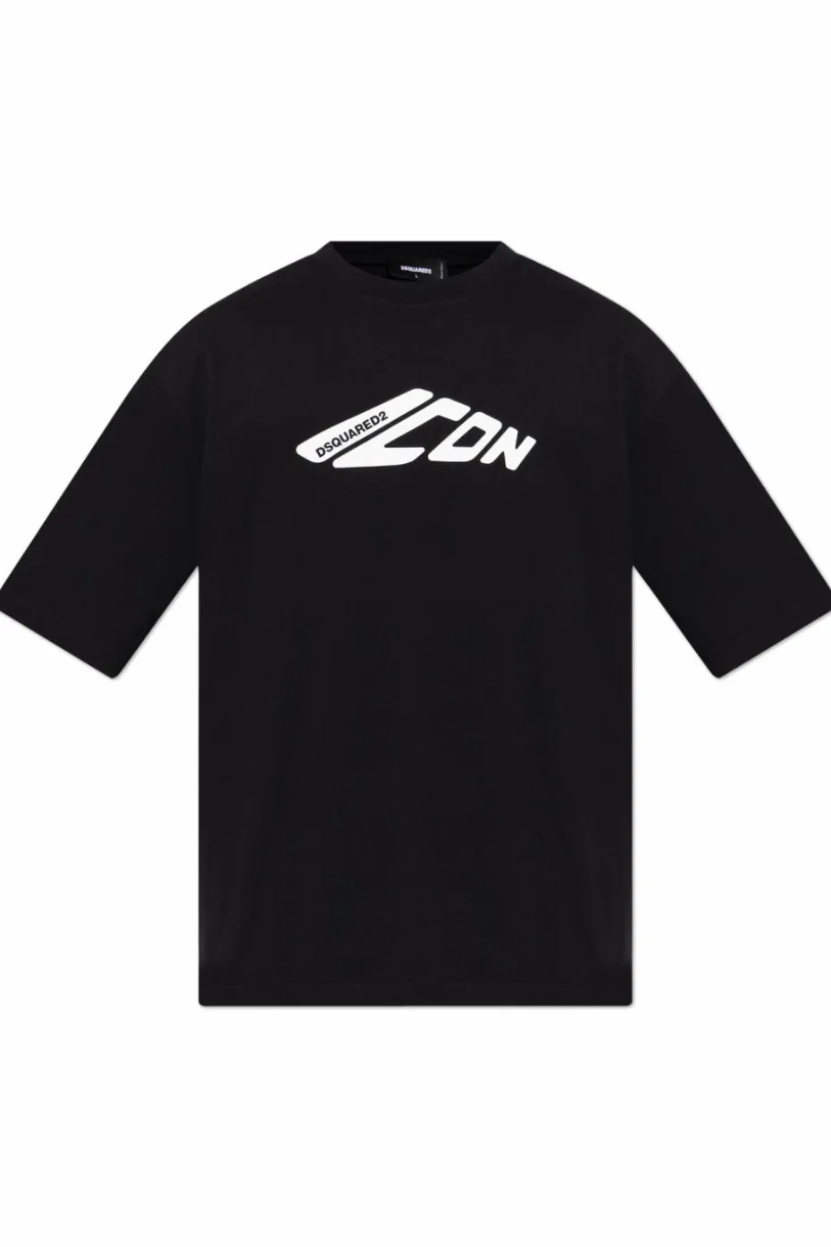 Dsquared2 CZARNY T-shirt z logo