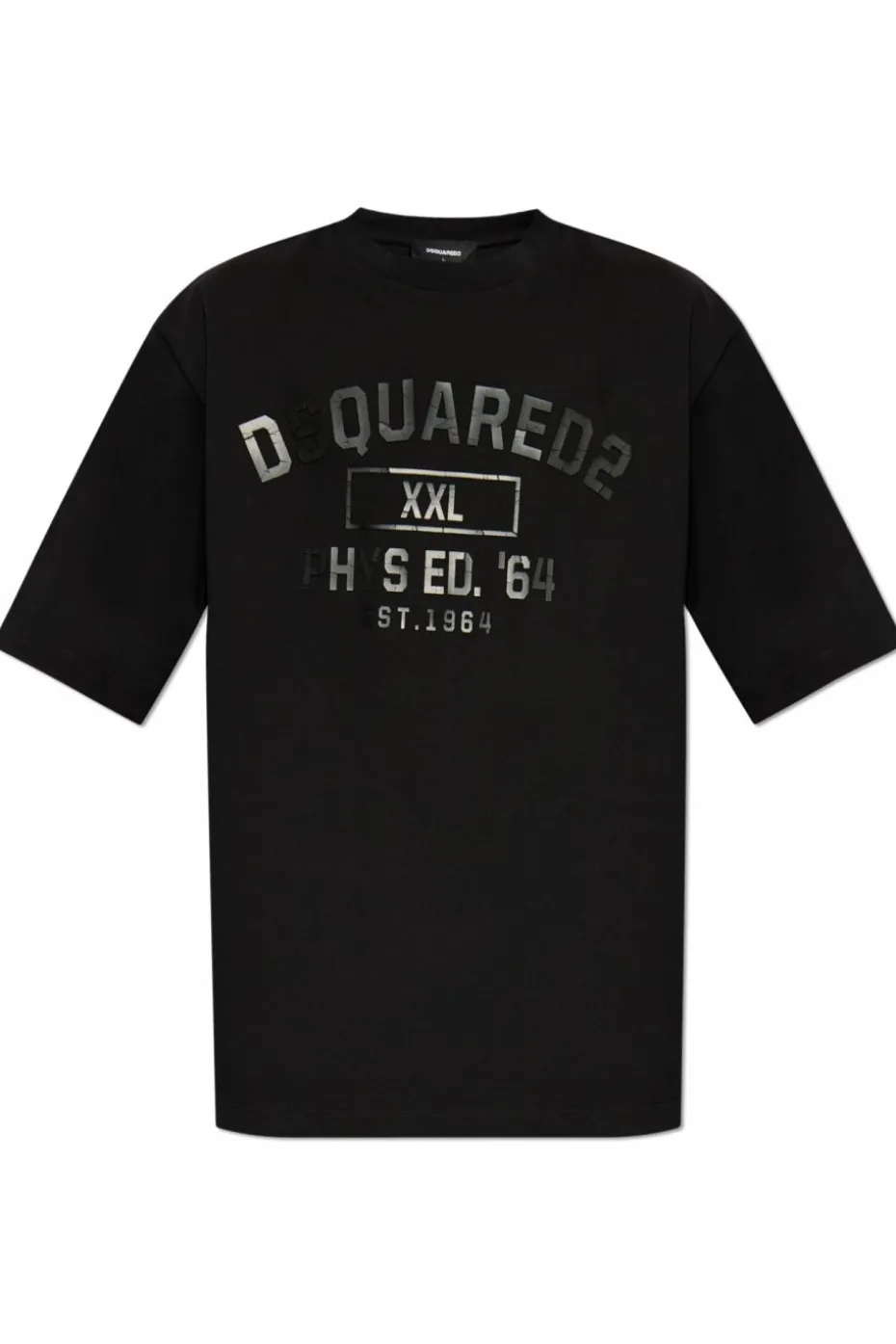 Dsquared2 CZARNY T-shirt z logo