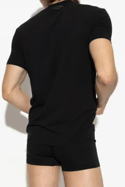 Dsquared2 CZARNY T-shirt z kolekcji `Underwear`