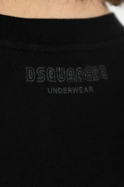 Dsquared2 CZARNY T-shirt z kolekcji `Underwear`