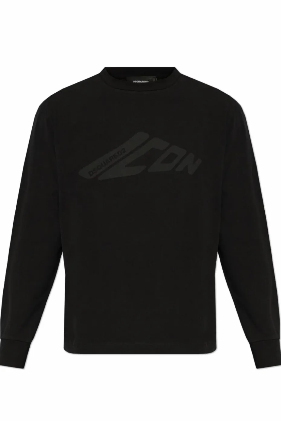 Dsquared2 CZARNY T-shirt z logo
