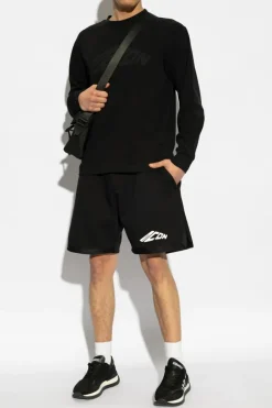 Dsquared2 CZARNY T-shirt z logo